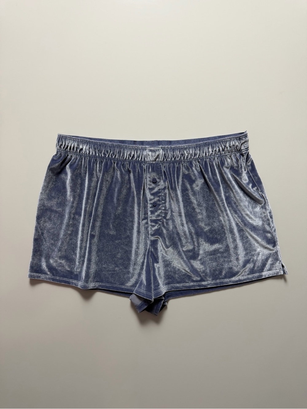 PINK Victoria's Secret Velvet Sleep Shorts, Iris, Size L